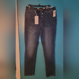 Seven7 Dark Blue Skinny Jeans